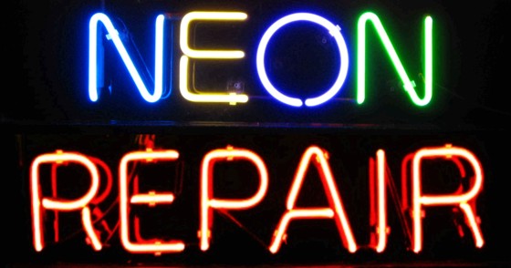 Neon sign repairs